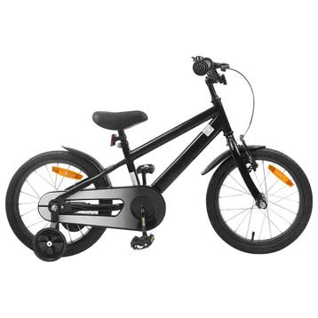vidaXL Kinderfiets 16 Inch voor 4-6 jaar oud Zwart, Verzenden, Nieuw