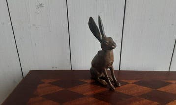 P. Chenet - Beeld, Konijn - 14.5 cm - Brons, Antiek en Kunst