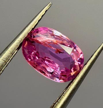 Zonder minimumprijs - 1 pcs Roze Saffier - 0.85 ct -, Nieuw