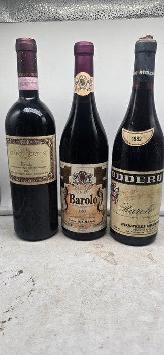 1982 Oddero, 1993 Terre di Barolo & 2004 Ciabot Berton -, Nieuw