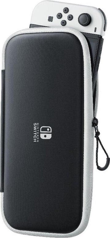 Switch & Nintendo Switch OLED Case - Wit/Zwart, Verzenden, Zo goed als nieuw