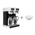 GGM Gastro | Filterkoffiemachine - 2x2L - incl. 2 | FKMT20D, Verzenden, Nieuw in verpakking, Koffie en Espresso