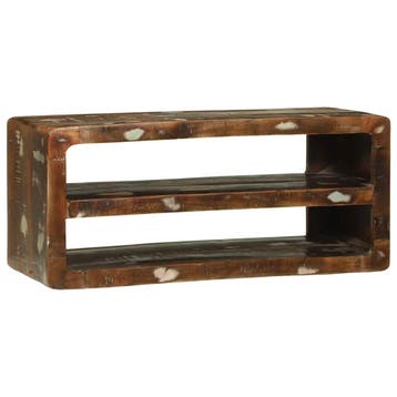 vidaXL TV-kast Multikleur 80 x 32 x 36 cm Massief gerecycled, Verzenden, Nieuw