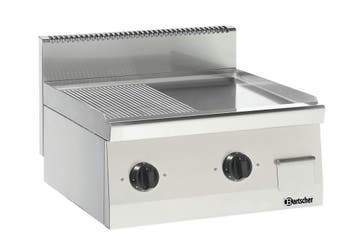 Bartscher Bakplaat 600 B600 | Elektrisch | 1/2 Geribbeld - 1, Ophalen of Verzenden, Nieuw in verpakking