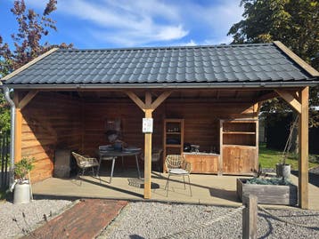 Zadeldak overkapping Ruiter 600 x 300 cm, Tuin en Terras, Ophalen, Gebruikt