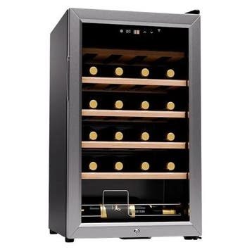 Wijnkoelkast 24 Flessen Wijnkast Wijnkoeler Klimaatkast, Refurbished, Ophalen of Verzenden, Minder dan 75 liter, Minder dan 45 cm