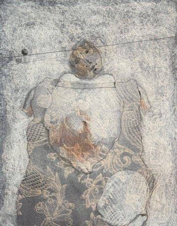 Robert Detheux (1932-2010) - Poupée de dentelle - rare œuvre