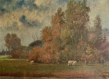 Louis van Engelen (1856-1940), toegeschreven aan - Weide met
