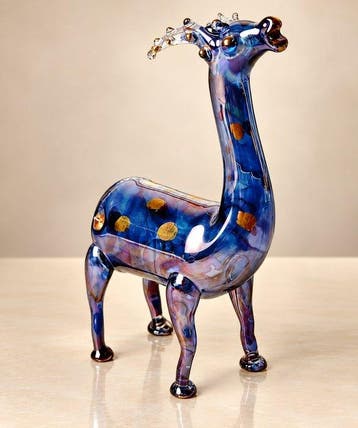 Beeldje - Rare Murano Glass Figurine – Stylised Giraffe -, Antiek en Kunst
