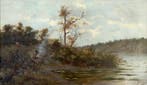 M. Zampella (XlX) - Travellers camping by a lake - NO