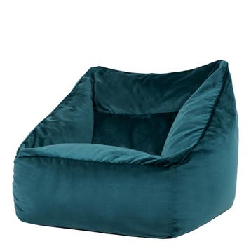 Natalia Zitzak Stoel Velvet - Blauw, Verzenden, Nieuw