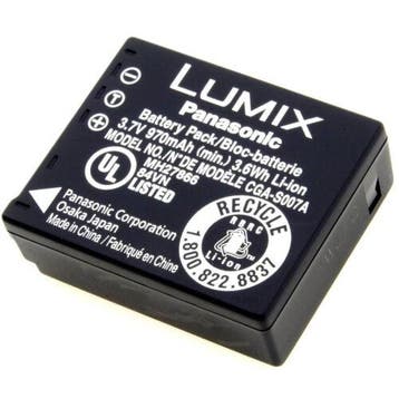 Panasonic CGA-S007E Accu - past ook op DMW-BCD10, Verzenden, Zo goed als nieuw