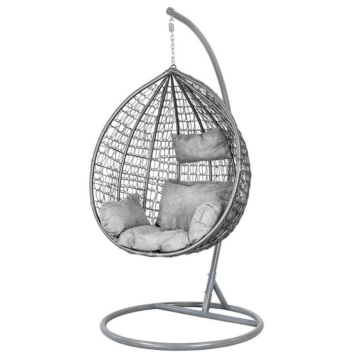 Ei Stoel Grijs | Nieuw | OP=OP, Tuin en Terras, Tuinstoelen, Inklapbaar, Nieuw, Metaal, Ophalen of Verzenden