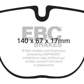 EBC 10+ BMW X5M 4.4 Twin Turbo Redstuff Rear Brake Pads, Ophalen of Verzenden, Nieuw