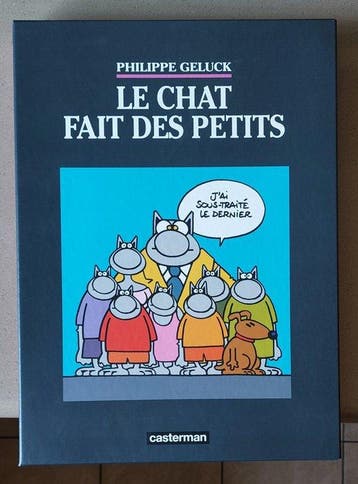 Le Chat - Le Chat fait des petits - 3x C + coffret + planche, Boeken, Nieuw