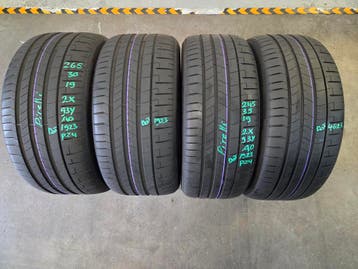 265/30/19 245/35/19 AO PIRELLI ZOMERBANDEN 6,2/6,6MM PROFIEL, Gebruikt, 265 mm, Band(en), Personenwagen