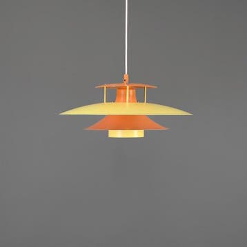 Lamp - Metaal - Deense vintage hanglamp