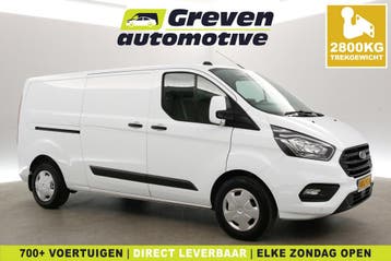 Ford Transit Custom 2.0 TDCI L2H1, Stof, Gebruikt, Euro 6, Wit