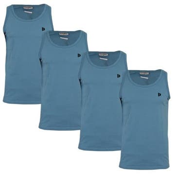 Donnay Donnay Heren - 4-Pack - Singlet James - Light Denim, Verzenden, Nieuw