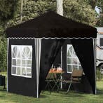 vidaXL Pop-up Feesttent Zwart 195 x 195 x 245 cm Oxford Stof, Verzenden, Nieuw
