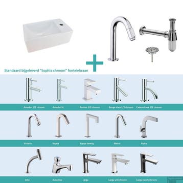 Fonteinset Compleet vanaf € 99,00, Ophalen of Verzenden, Nieuw, Chroom, Toilet