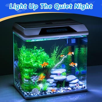 Aquarium Kit - 38.5x24x39 cm - 30L - Wit - Nobleza, Dieren en Toebehoren, Vissen | Aquaria en Toebehoren, Verzenden, Zo goed als nieuw