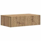 vidaXL Wandmontage Zijtafel Artisanaal eiken 59 x 34,5 x 17, Verzenden, Nieuw