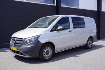 Zakelijke Lease |  Mercedes-Benz Vito 116 CDI Lang Dubbel ca, Automaat, Gebruikt, Diesel, Zilver of Grijs