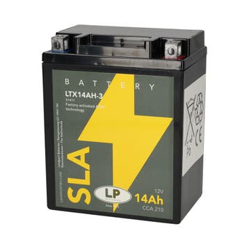 Landport (LP) SLA LTX14AH-3 motor accu 12 volt 14 ah (51411, Ophalen of Verzenden, Nieuw