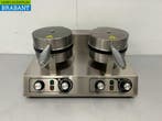 RVS Dubbel Wafelijzer met timer 230V Horeca, Ophalen of Verzenden, Nieuw in verpakking