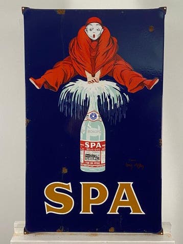 SPA - Emaille bord - 75x47x1 cm - Gemaakt van een dikke