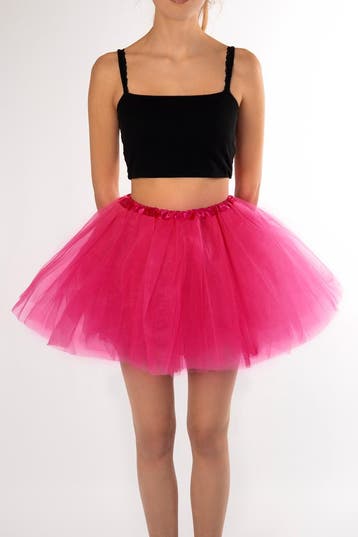 KIMU® Tutu Donkerroze Tule Rokje L XL XXL Roze Petticoat Rok, Kleding | Dames, Carnavalskleding en Feestkleding, Ophalen of Verzenden
