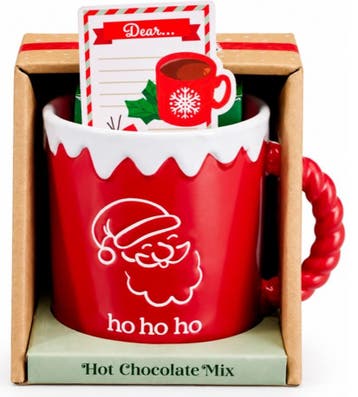 Kerstmok met Chocolademelk 400mL – Kerstdesign HO HO HO, Diversen, Verzenden, Nieuw