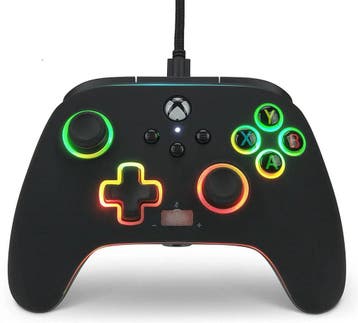 Xbox Series Controller Wired - Zwart - PowerA Spectra, Spelcomputers en Games, Spelcomputers | Xbox Series X en S, Ophalen of Verzenden