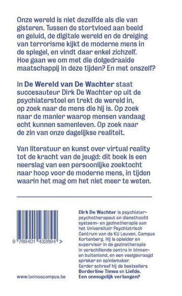 De wereld van De Wachter 9789401432894 Dirk De Wachter, Verzenden, Zo goed als nieuw, Dirk De Wachter