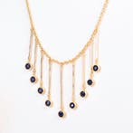 Zonder minimumprijs - Halsketting Zilver - Sapphire -, Nieuw