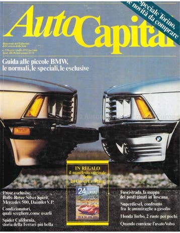 1982 AUTOCAPITAL MAGAZINE 03 ITALIAANS, Nieuw, Author