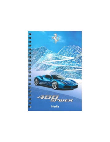 2015 FERRARI 488 SPIDER MEDIA BROCHURE ENGELS, Nieuw, Ferrari, Author