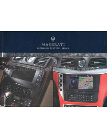 2009 MASERATI MULTI MEDIA SYSTEEM INSTRUCTIEBOEKJE, Auto diversen, Handleidingen en Instructieboekjes