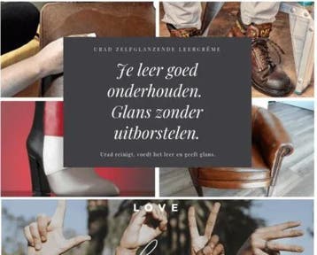 Urad leercreme 200ml zelfglanzend en voedend €14,95, Huis en Inrichting, Verzenden, Nieuw, Leer