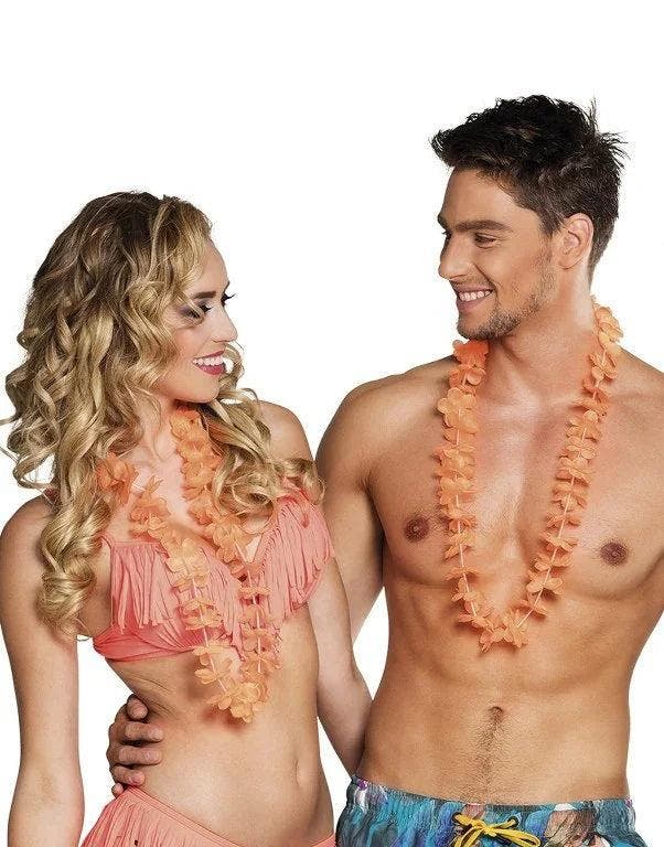Hawaii Slinger Oranje, Hobby en Vrije tijd, Feestartikelen, Verzenden