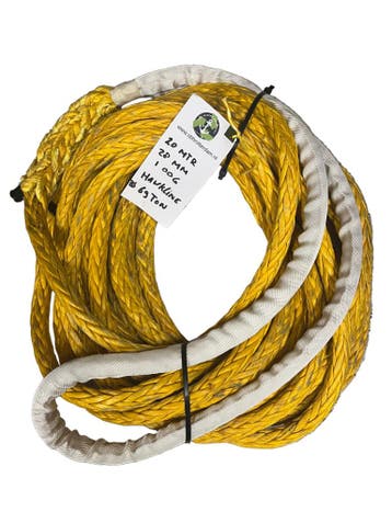 Hawk-Line Touw UHMPE 20 Mtr 28 mm 69Ton 1 Oog mooring lin..., Verzenden, Nieuw