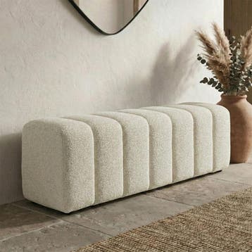 *WOONWINKEL* Bankje Naturel Stof 140 Cm, Verzenden, Nieuw, Stof