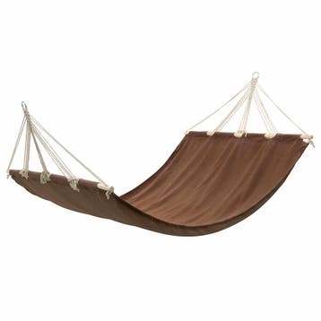 vidaXL Hangmat 210 x 150 cm (bruin), Tuin en Terras, Verzenden, Nieuw