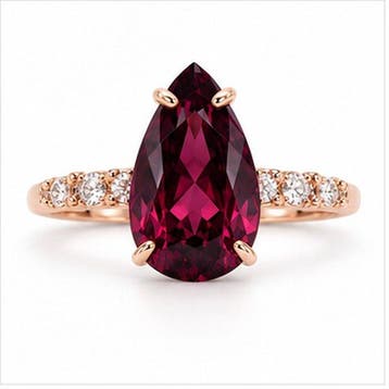 Zonder minimumprijs - Ring - 14 karaat Roségoud - 3.84ct., Nieuw