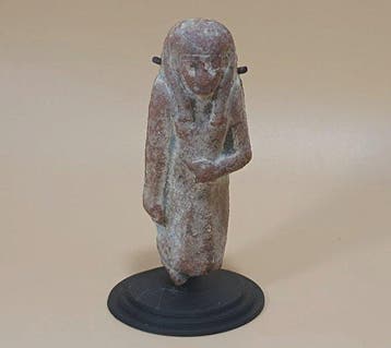 Oud-Egyptisch Ushabti - Terracotta met zeldzame polychrome