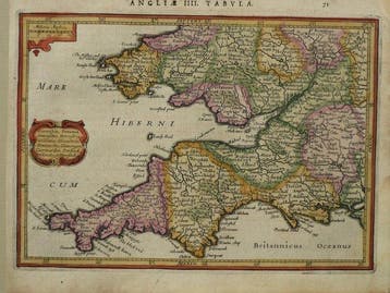 Europa - Engeland / Cornwall / Wales; Johannes Janssonius -, Nieuw