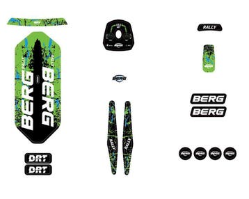BERG Sticker Set DRT groen Rally voor skelter (Skelters), Ophalen of Verzenden, Nieuw