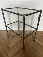 Serveerwagen - Metaal, Glas, Chroom
