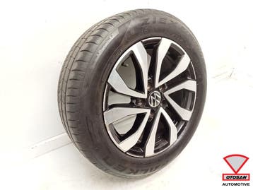 VW Golf 8 Velg Galway Origineel + band 5H0601025AC 5x112, Ophalen, Gebruikt, Volkswagen